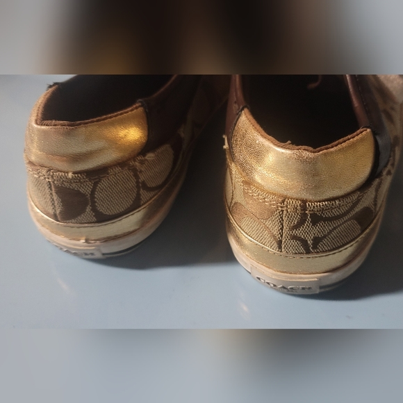 🎈 Coach Leather & Canvas monogram tennis - Picture 2 of 5